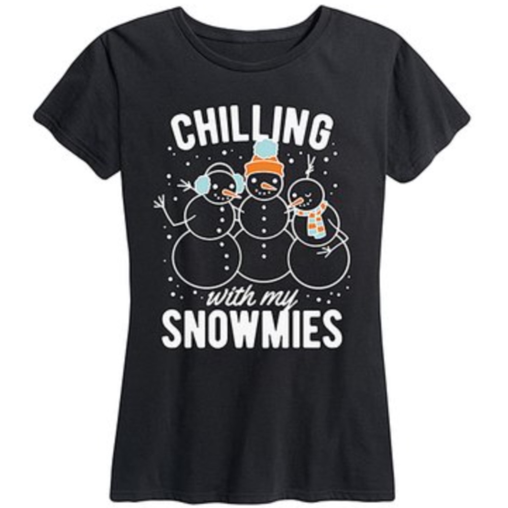 Funny Humorous Ugly Christmas Sweater Snowman Holiday Graphic Shirt Size Small